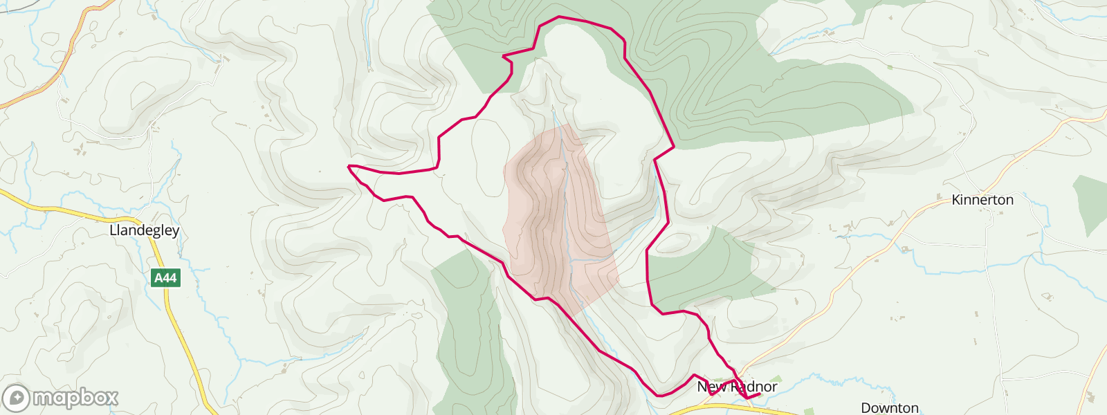 Radnor Forest Map Photos Diagrams Topos Summitpost