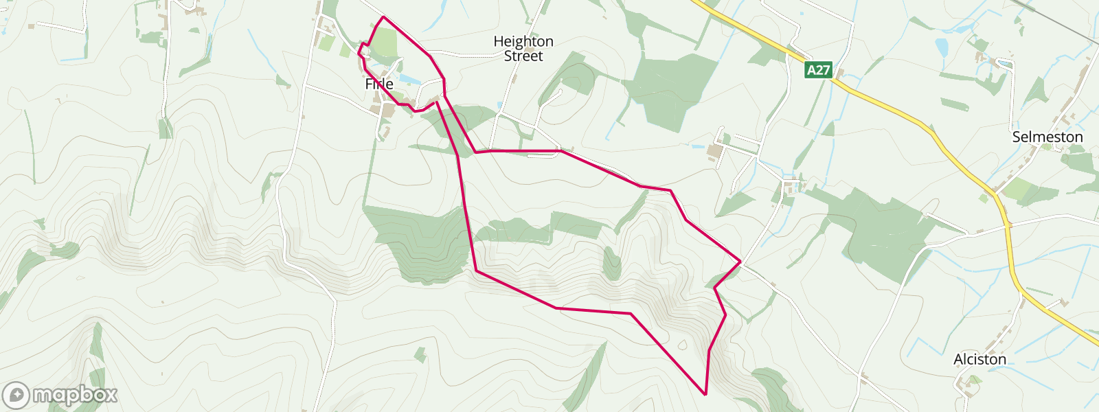 Firle car park to the Beacon 4.5 miles