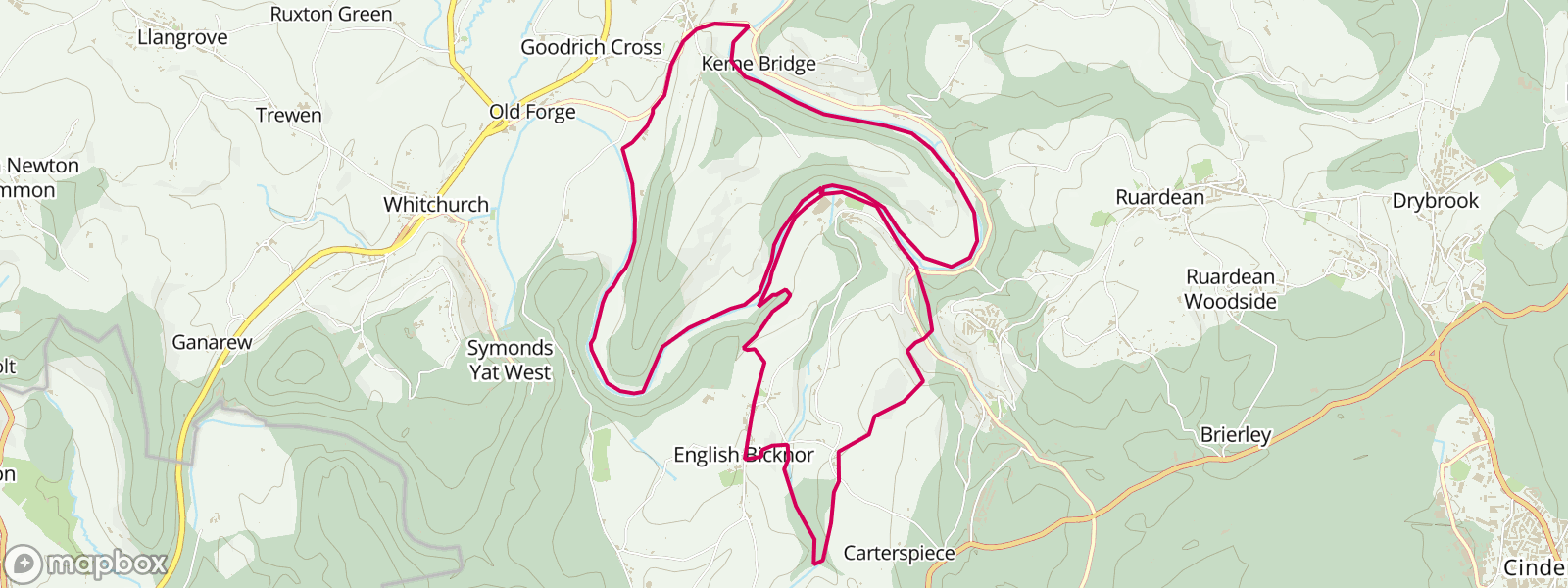 English Bicknor and Upper Lydbrook Figure of Eight