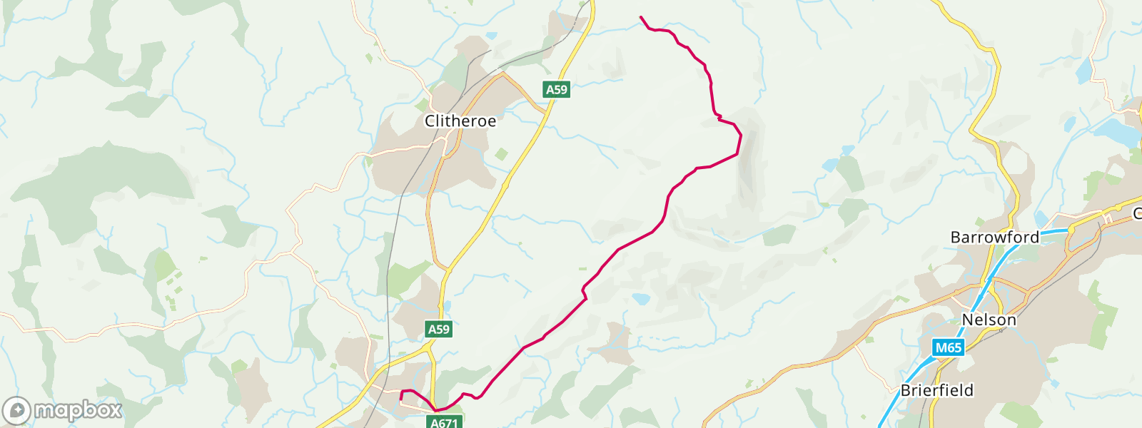 Whalley to Downham via Pendle Hill summit - Section 1 - Ribble Valley ...