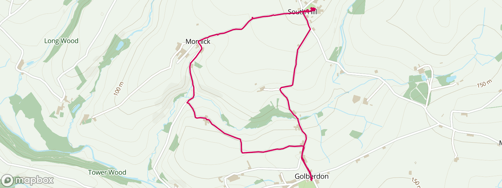 Golberdon to South Hill loop