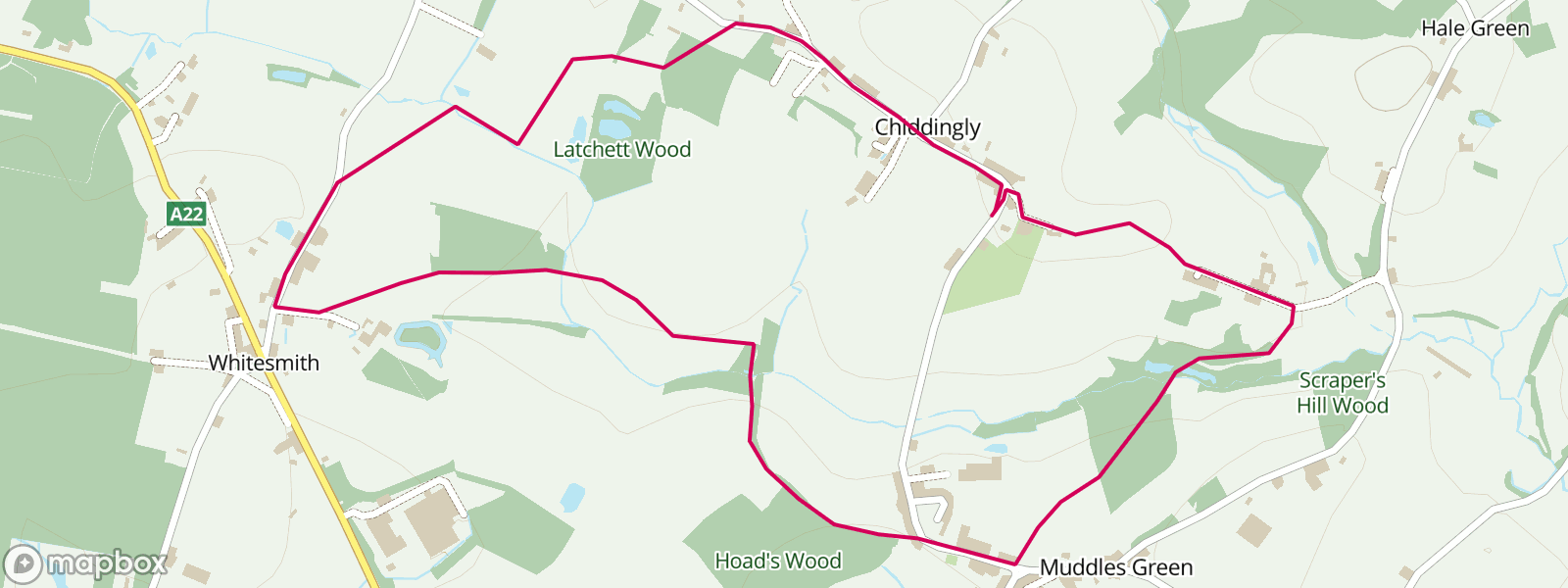 Chiddingly Six Bells Loop 3.69 Miles