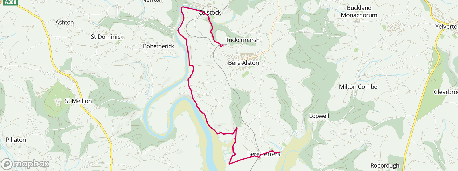 Tamara Coast to Coast Way Stage 3a: Bere Ferrers to Bere Alston station