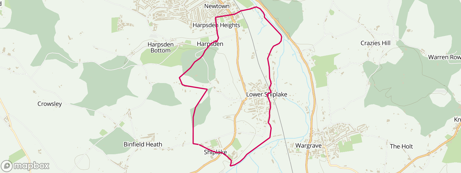 Shiplake to Harpsden and back