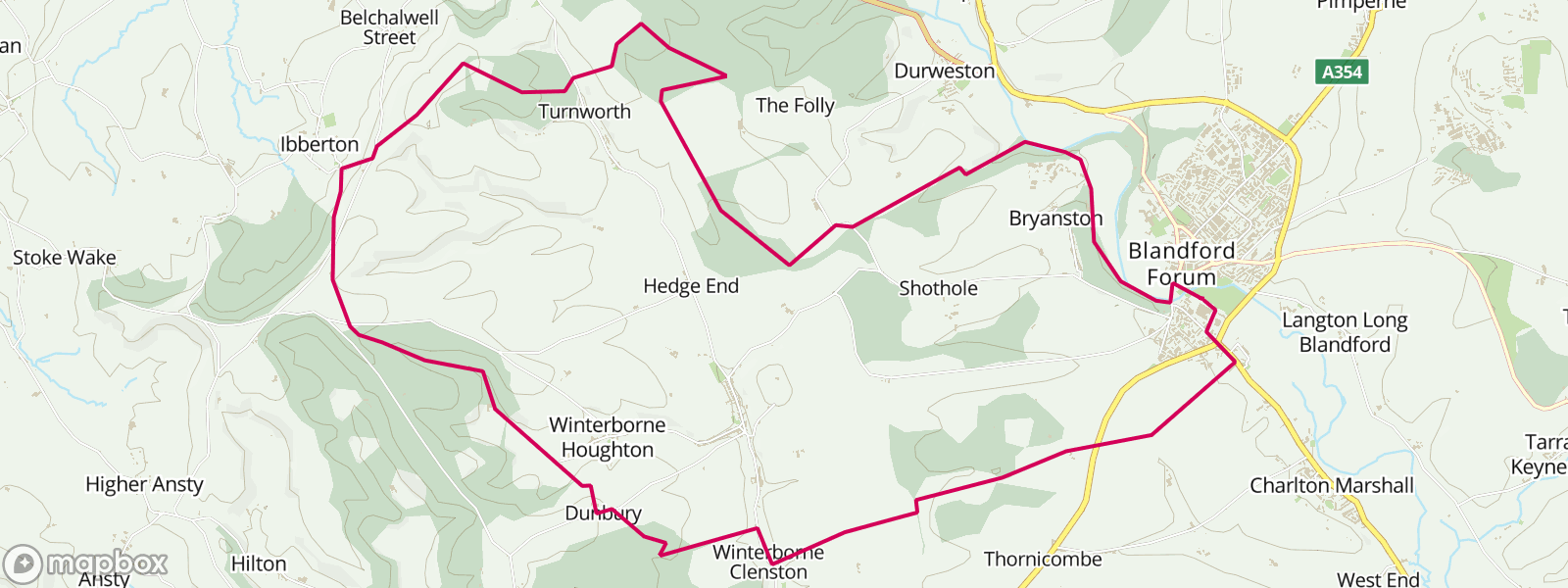 Route 5 stmary ,clenstone,houghton bulbarrow the hanging