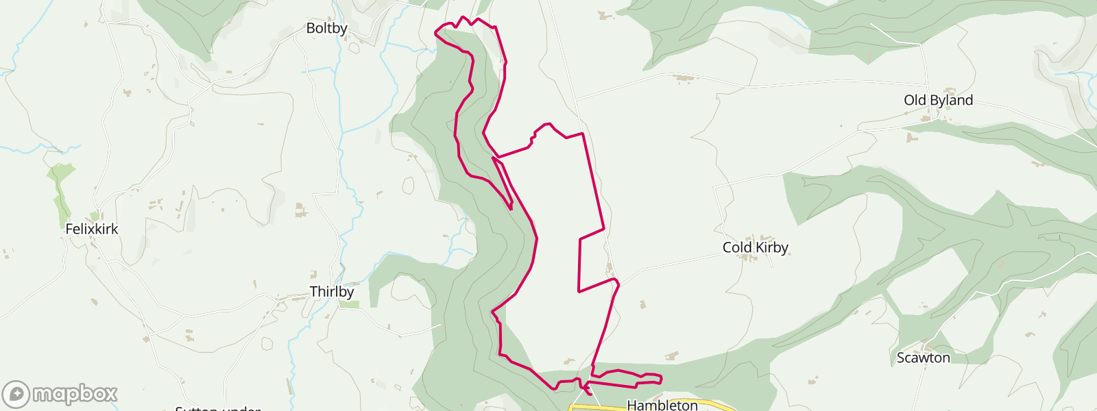 Sutton Bank Blue route