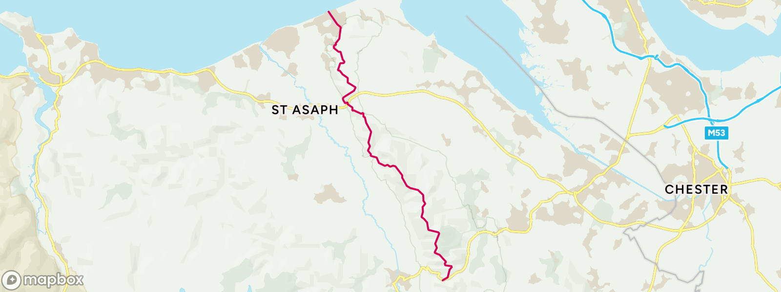 Offa's Dyke charity walk map | Sally's Offa's Dyke route