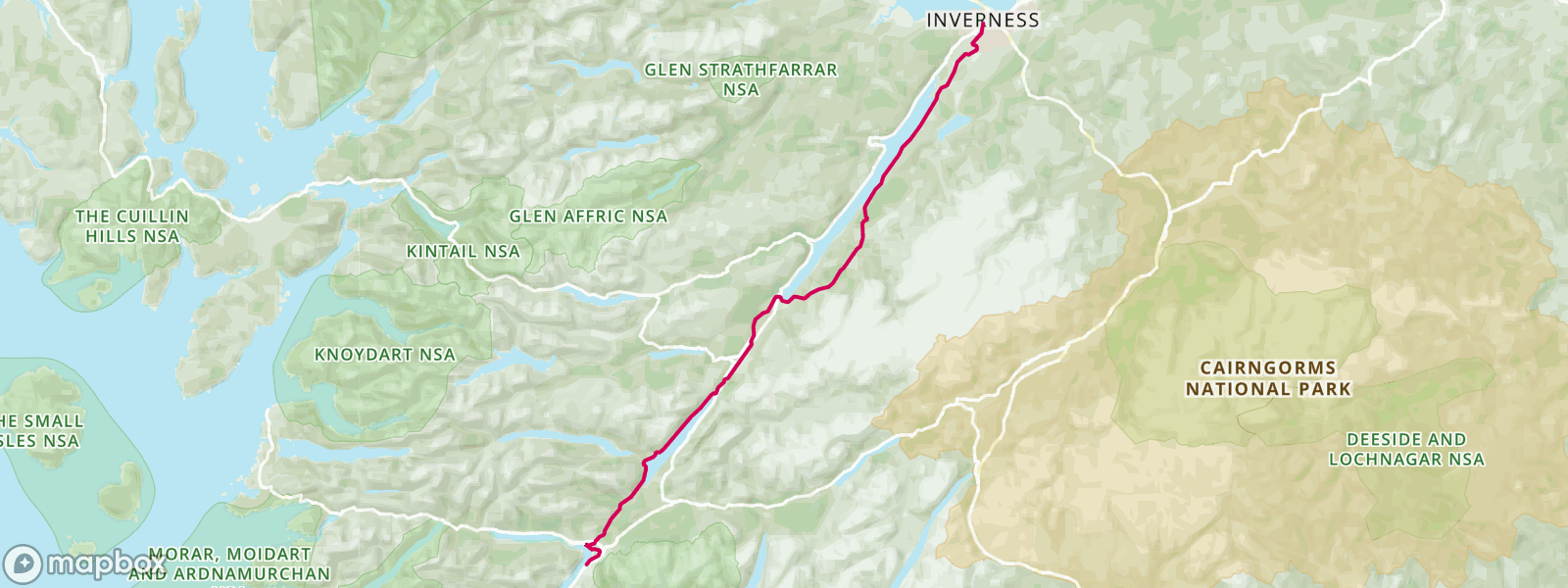 Sustrans Fort William To Inverness   ROUTE 3647764 800x300 PINK Ret 