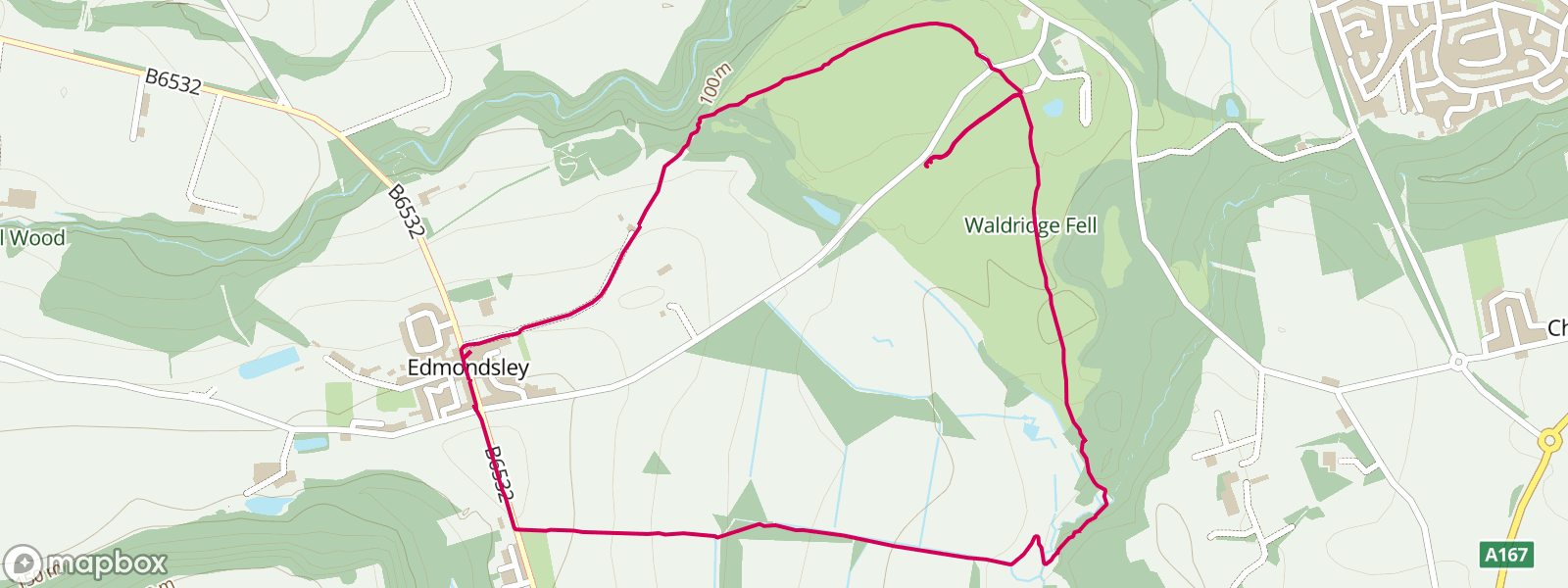 Waldridge Country Park loop.