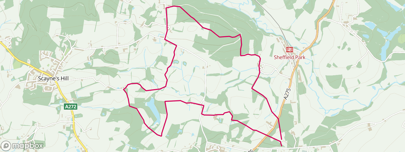 North Chailey Lane End Common, Freshfield and Wapsbourne Wood