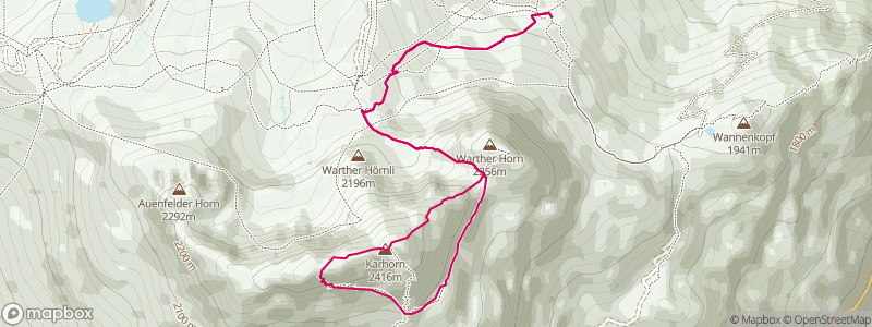 Karhorn via ferrata east and west ridge.