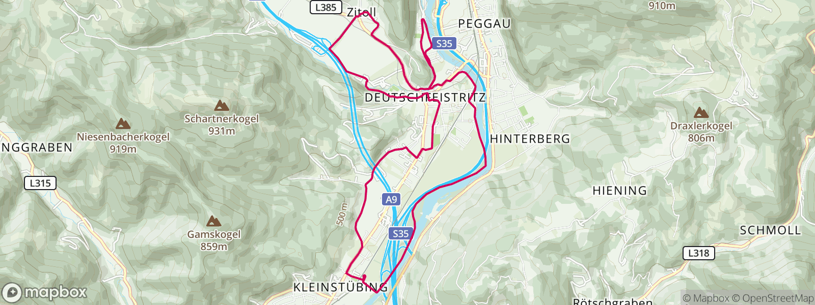 Deutschfeistritz, Laufstrecke 3A