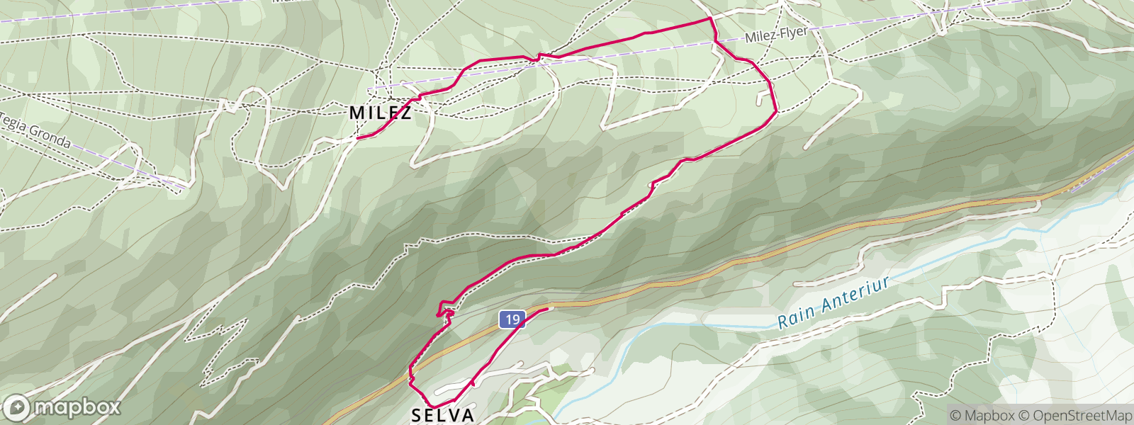 Talwanderung Milez - Selva